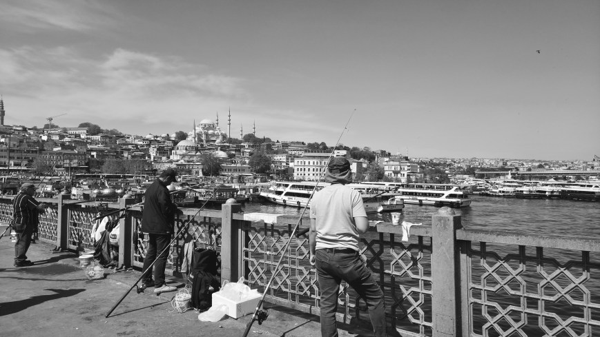 Sur le pont de Galata