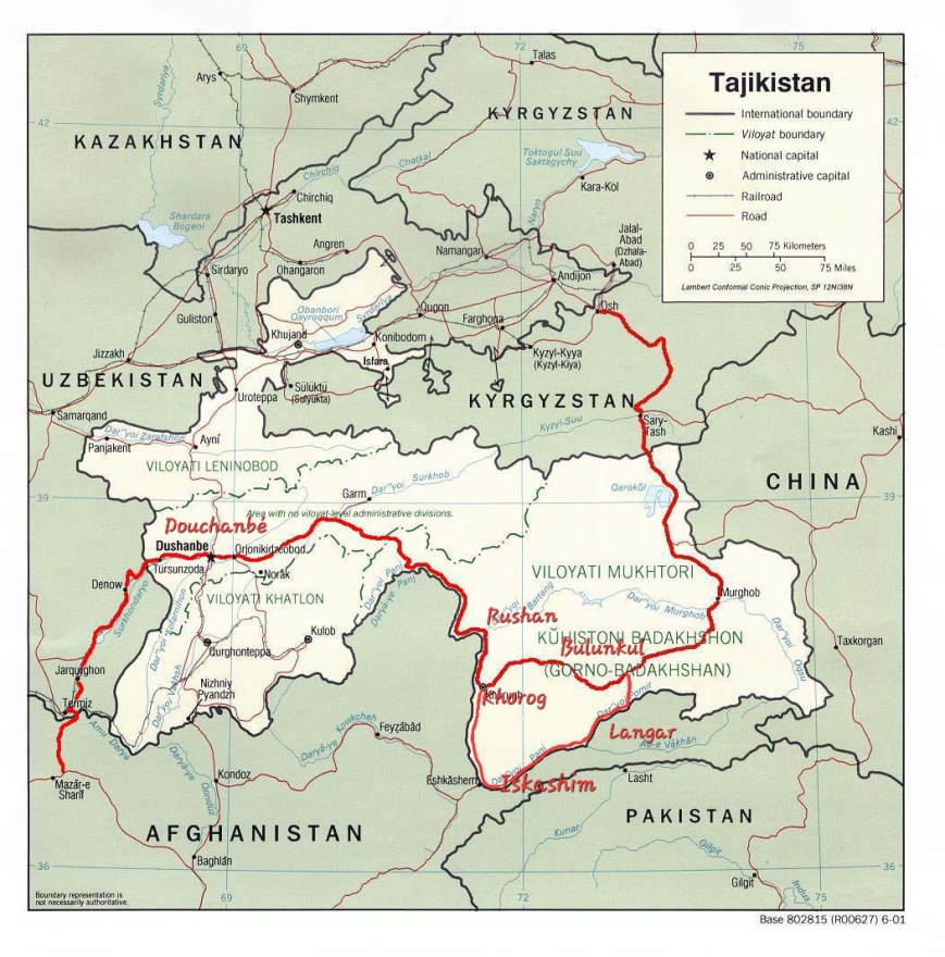 Sur la route du Pamir